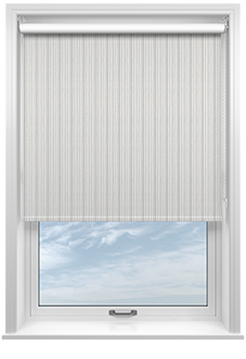 Classic Stripe, Blue Hues - Twist&Fit Roller Blind